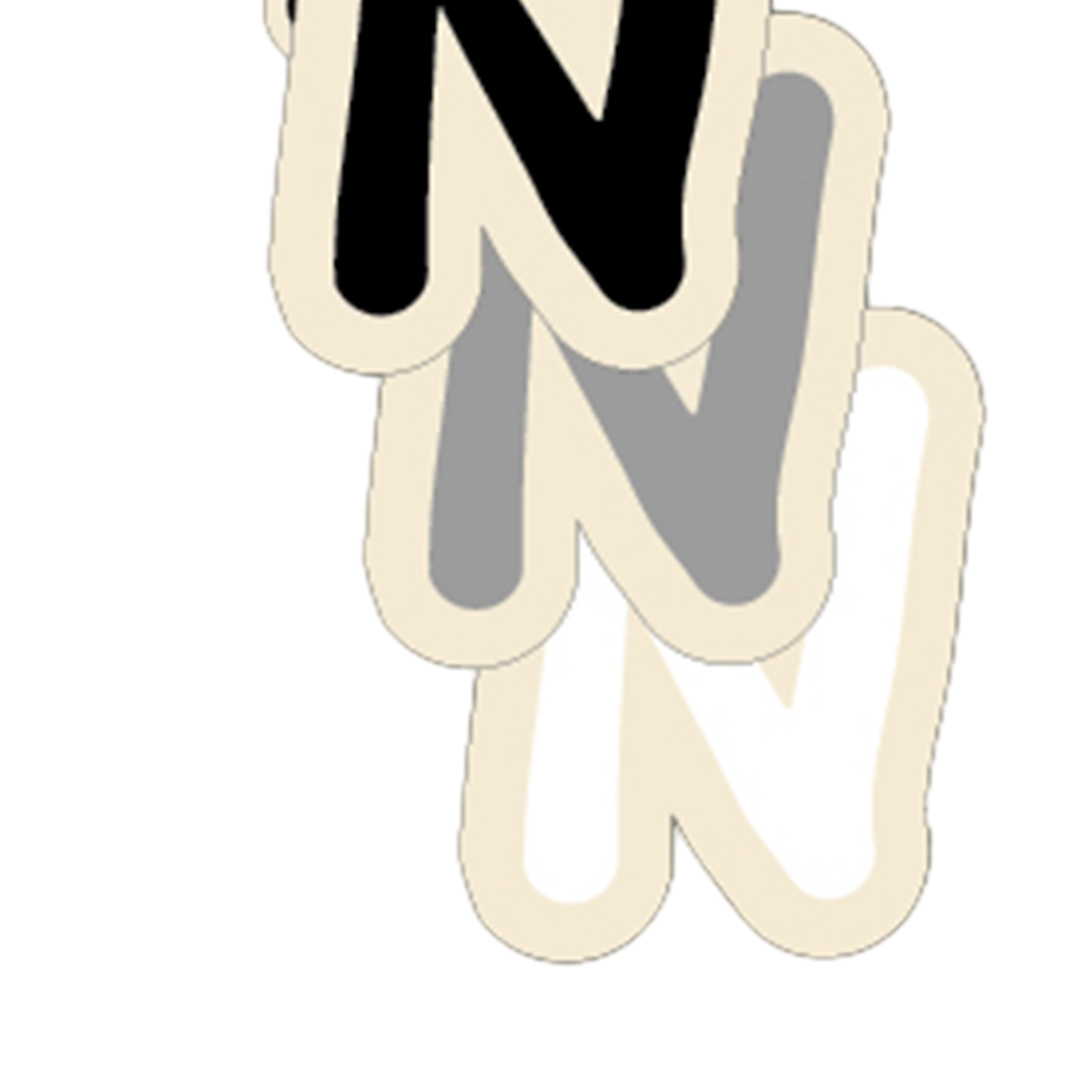 Buchstaben gross N