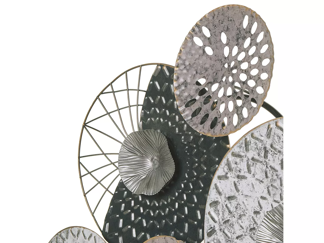 Décoration murale CESIUM Métal 58 cm Argenté