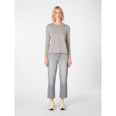 Damen-Langarmshirt, Grau