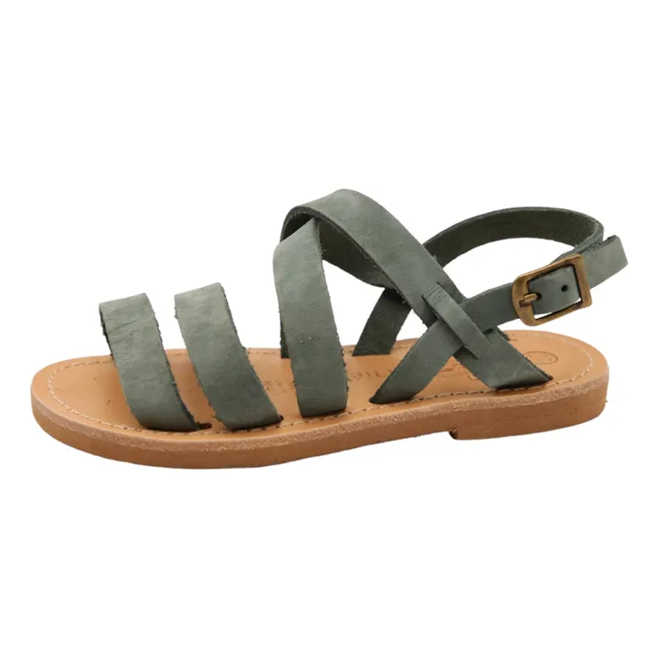 Théluto Sandales Jackie | Vert de gris