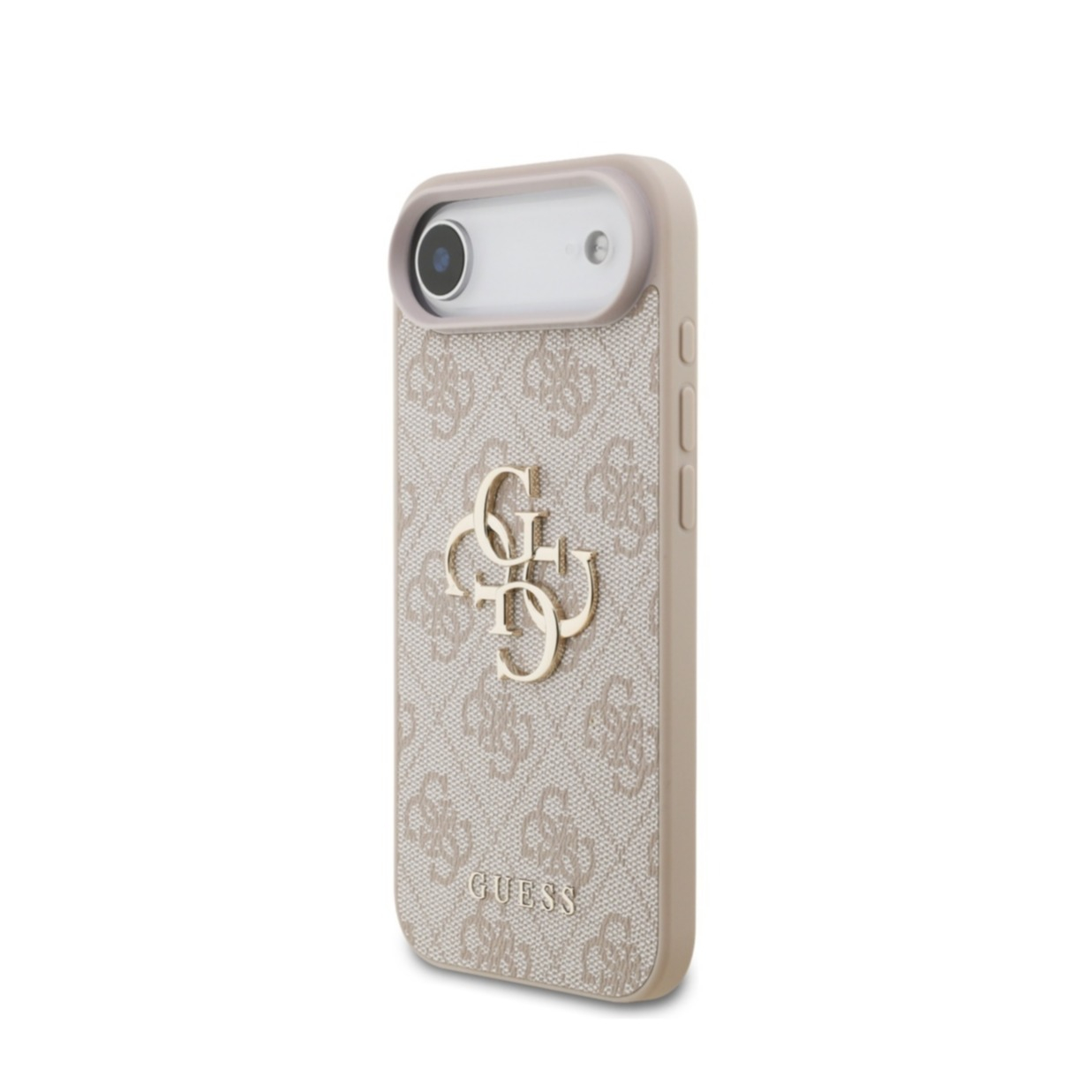 iPhone Air Leder Hardcase Hülle 4G Big Metal Logo (GUHCP17M4GMGPI) - Rosa