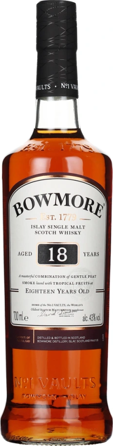 BOWMORE 18 YEARS SINGLE MALT 70CL
