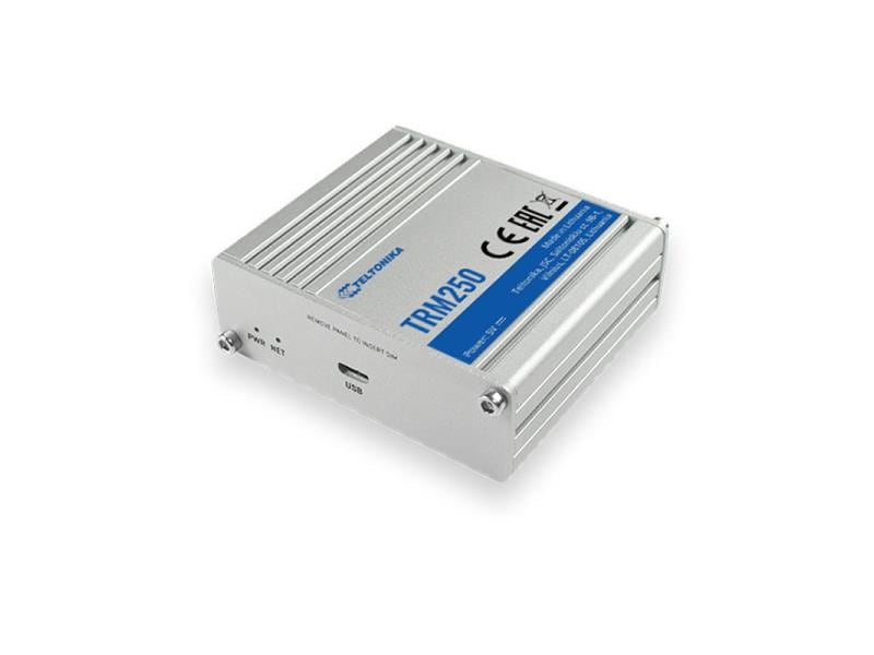 Teltonika LTE-Industriemodem TRM250, NB-Cat.M1-LTE, USB TRM250 ist ein Industrial Cellular-Modem mit mehreren LPWAN-Konnektivitätsoptionen. Es verfügt über NB -IoT, LTE Cat-M1 und ist abwärtskompatibel mit EGPRS (2G). Das Gerät wir direkt über USB am