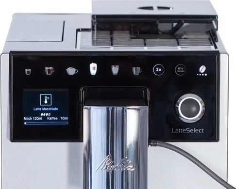 Melitta F63/0-201, Espressomaskine, 1,8 L, Kaffebønner, Indbygget kværn, 1400 W, Sølv