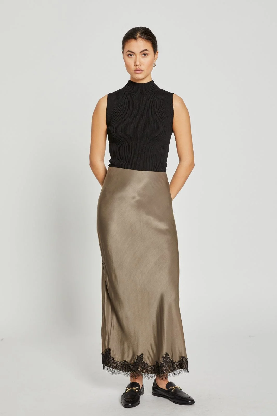 Bruuns Bazaar Berriesbbjoanel Skirt shitake