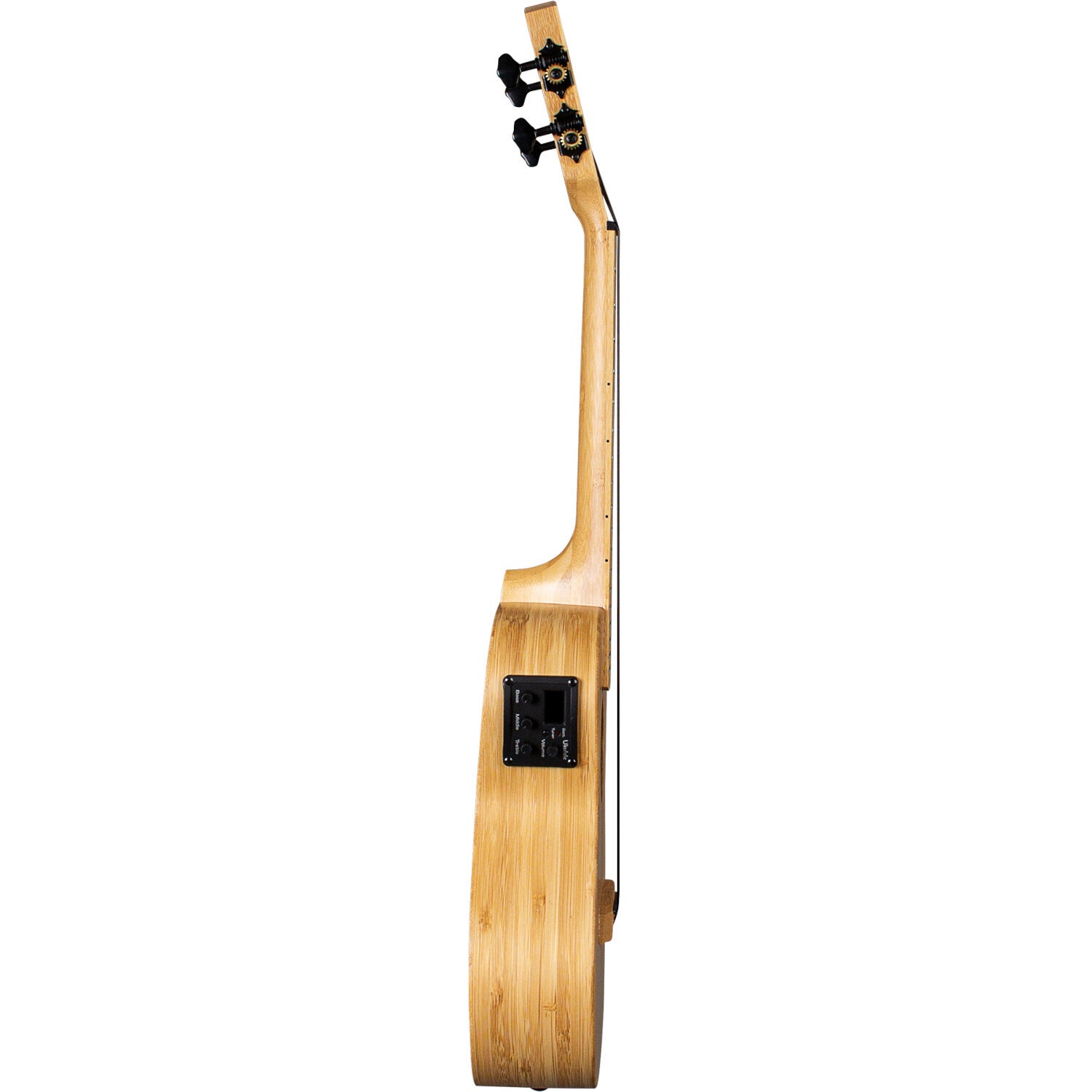 Cascha HH 2313E Bamboo Natural E/A concert ukelele set