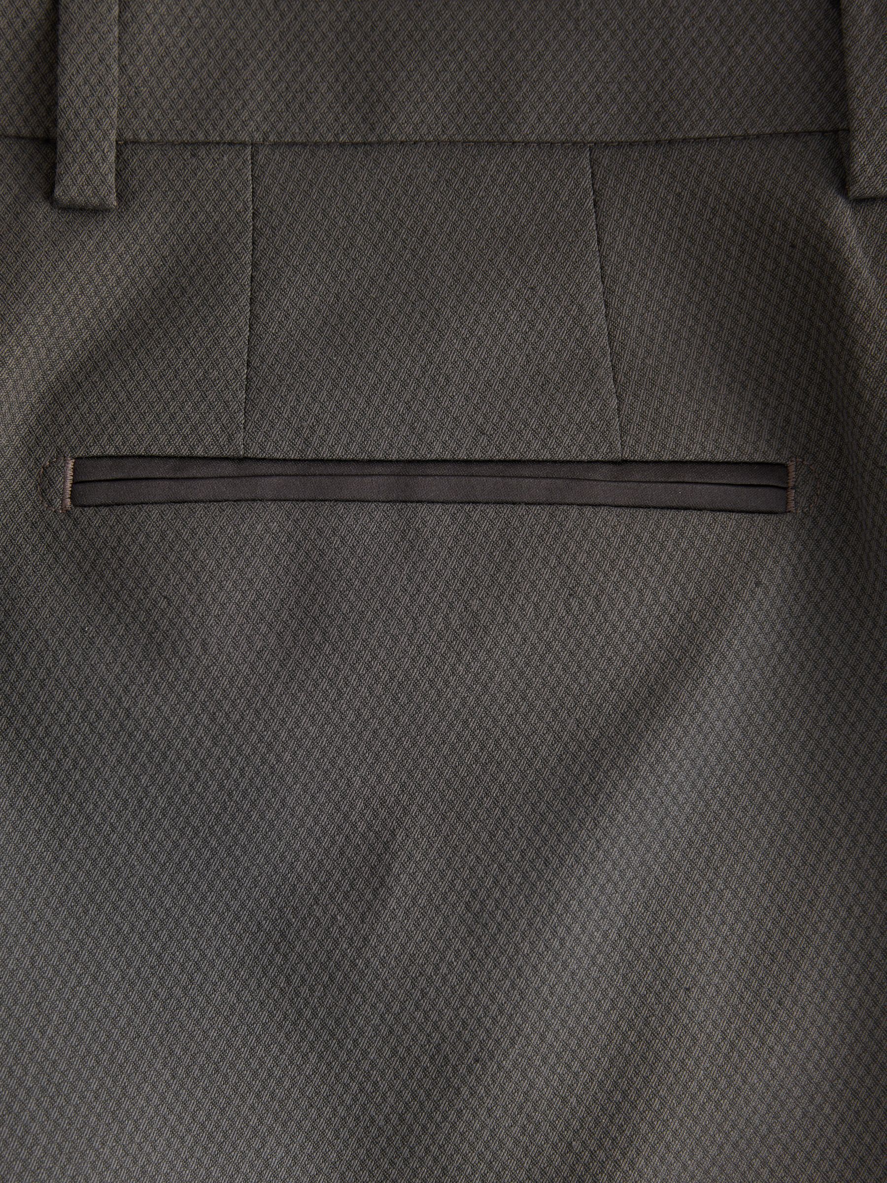 Antraciet - Strakke Pasvorm - Pantalon in smokingstijl