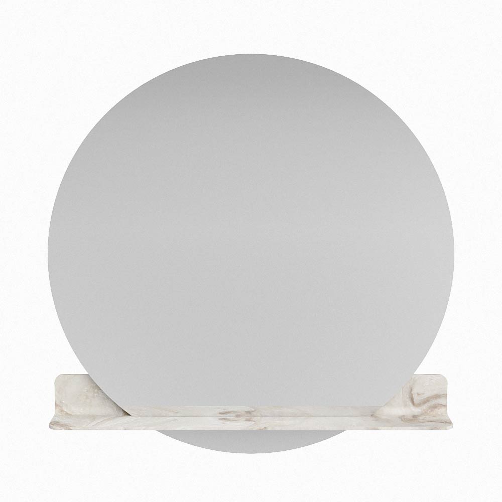 Mondiaz Spot spiegel rond Ø110cm met planchet frappe
