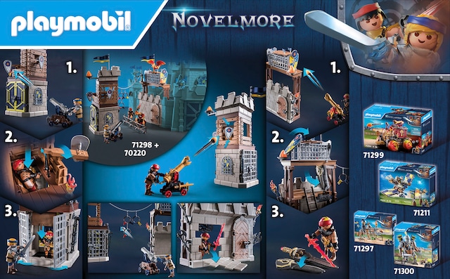 Playmobil® Konstruktions-Spielset »Novelmore vs. Burnham Raiders - Turnierarena (71298), Novelmore« Made in Germany