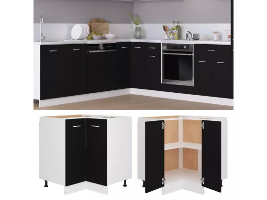 Armoire de plancher d'angle 