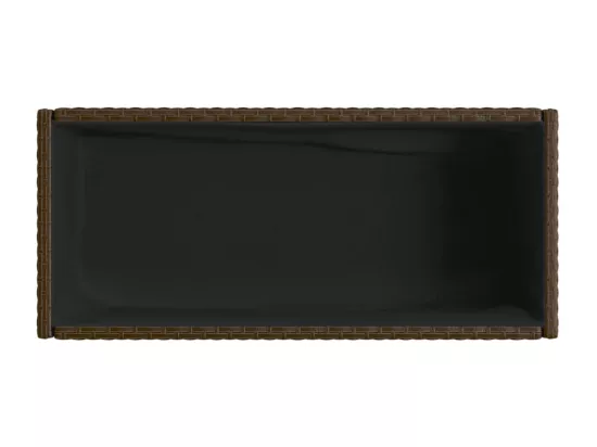 Jardinière bac lit surélevé résine marron 70 x 28 x 70 cm 02_0038883