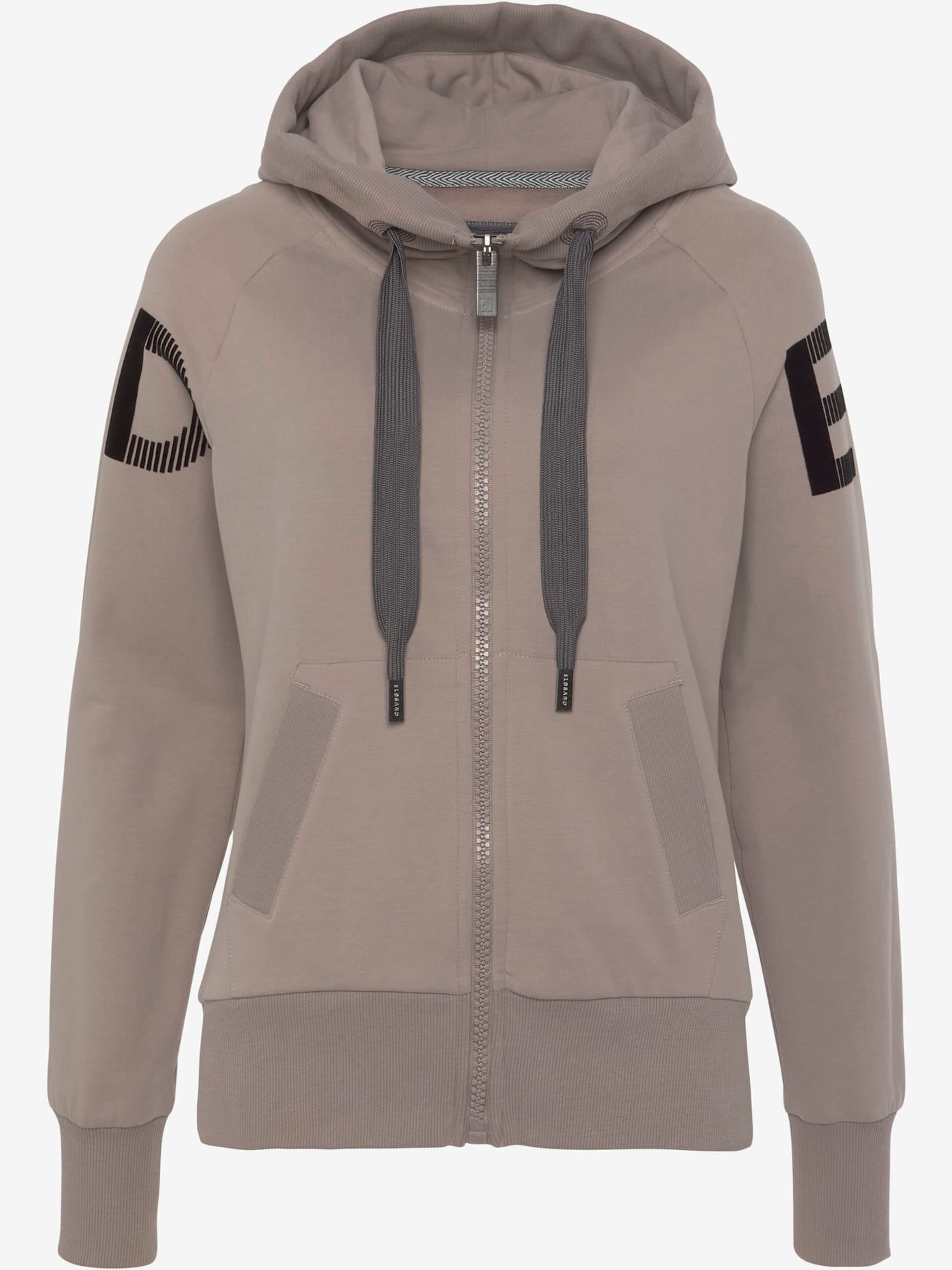 Veste sweat grande capuche avec coulisse