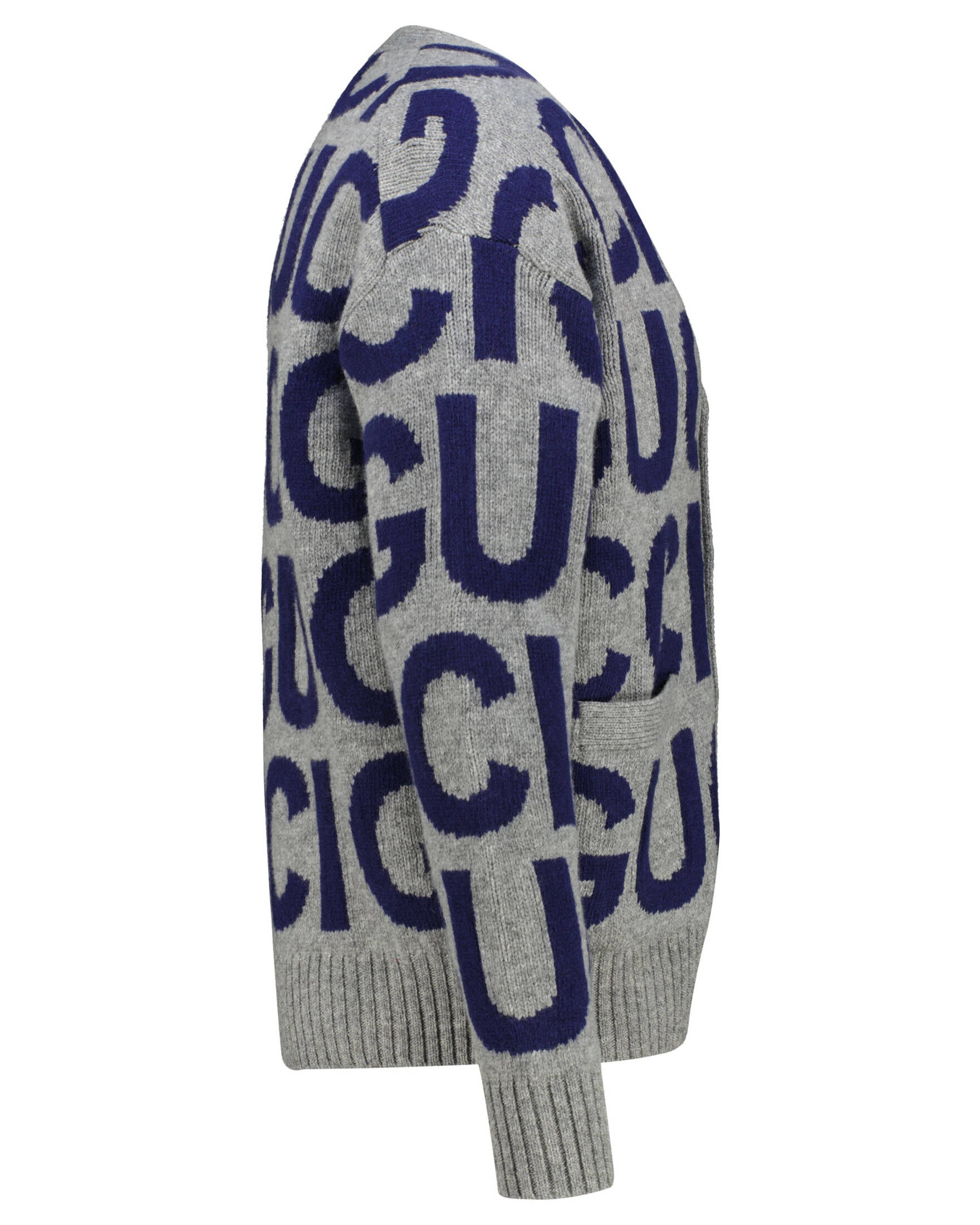 Gucci| Herren Strickjacke aus Wolle mit Logo-Intarsie