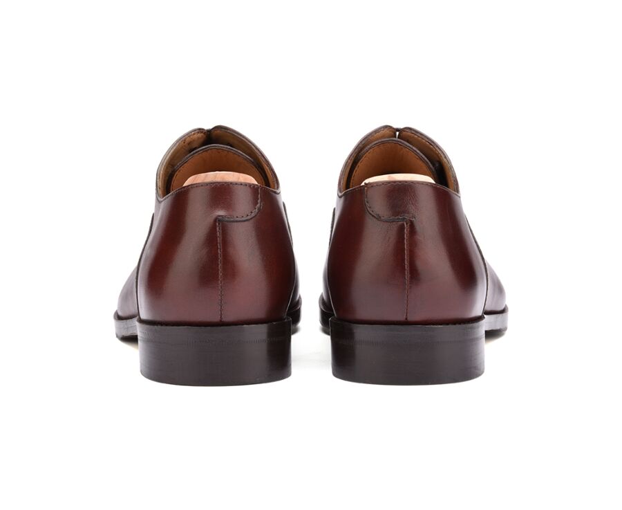 Richelieu homme Bordeaux semelle cuir avec patin - BRACKLEY PATIN