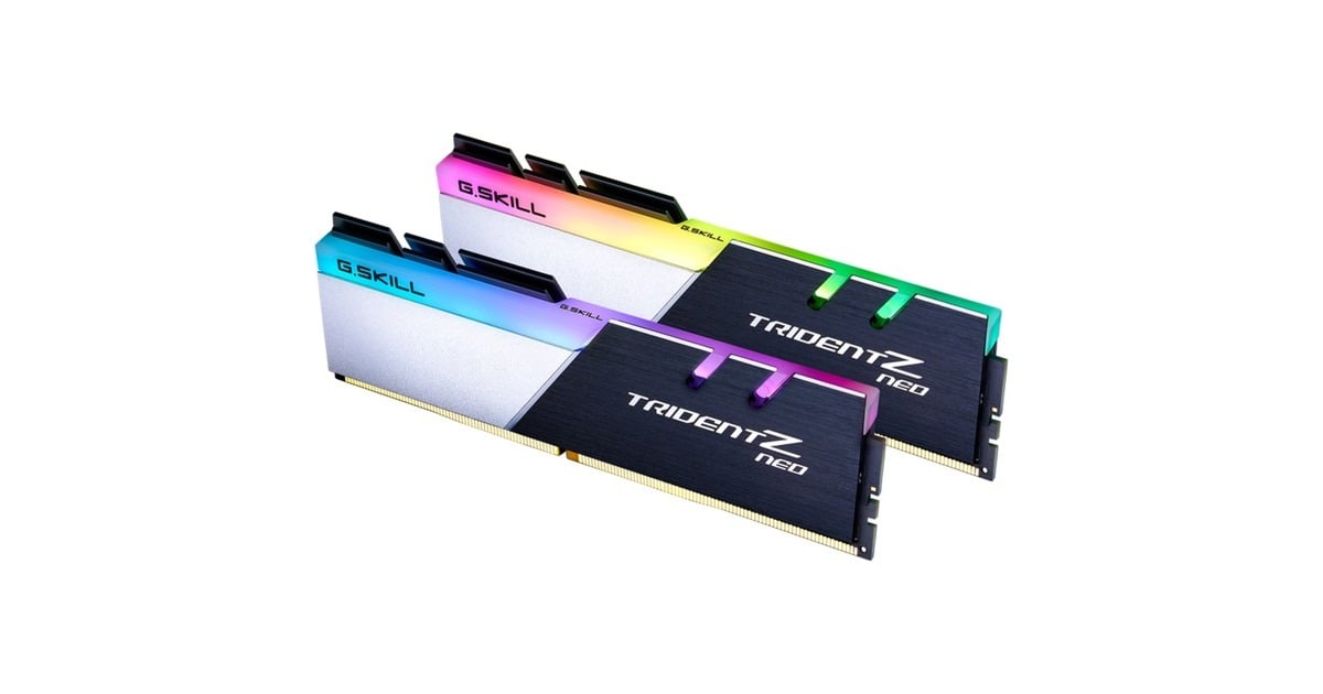 G.Skill32 GB DDR4-3600 Kit werkgeheugen  (Zwart/zilver, F4-3600C16D-32GTZNC, Trident Z Neo)