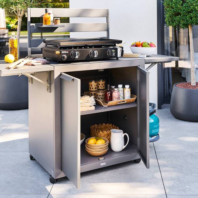 Chariot de jardin pour plancha OXYANA Graphite