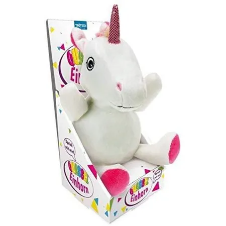 Trötsch Quasseltier Einhorn, das alles nachspricht, ca. 23 cm