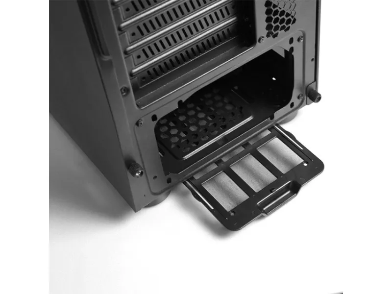 Chieftec SCORPION 4 - Tower - ATX - sidepanel med vindue (hærdet glas) - ingen strømforsyning (ATX) - sort - USB/Lyd