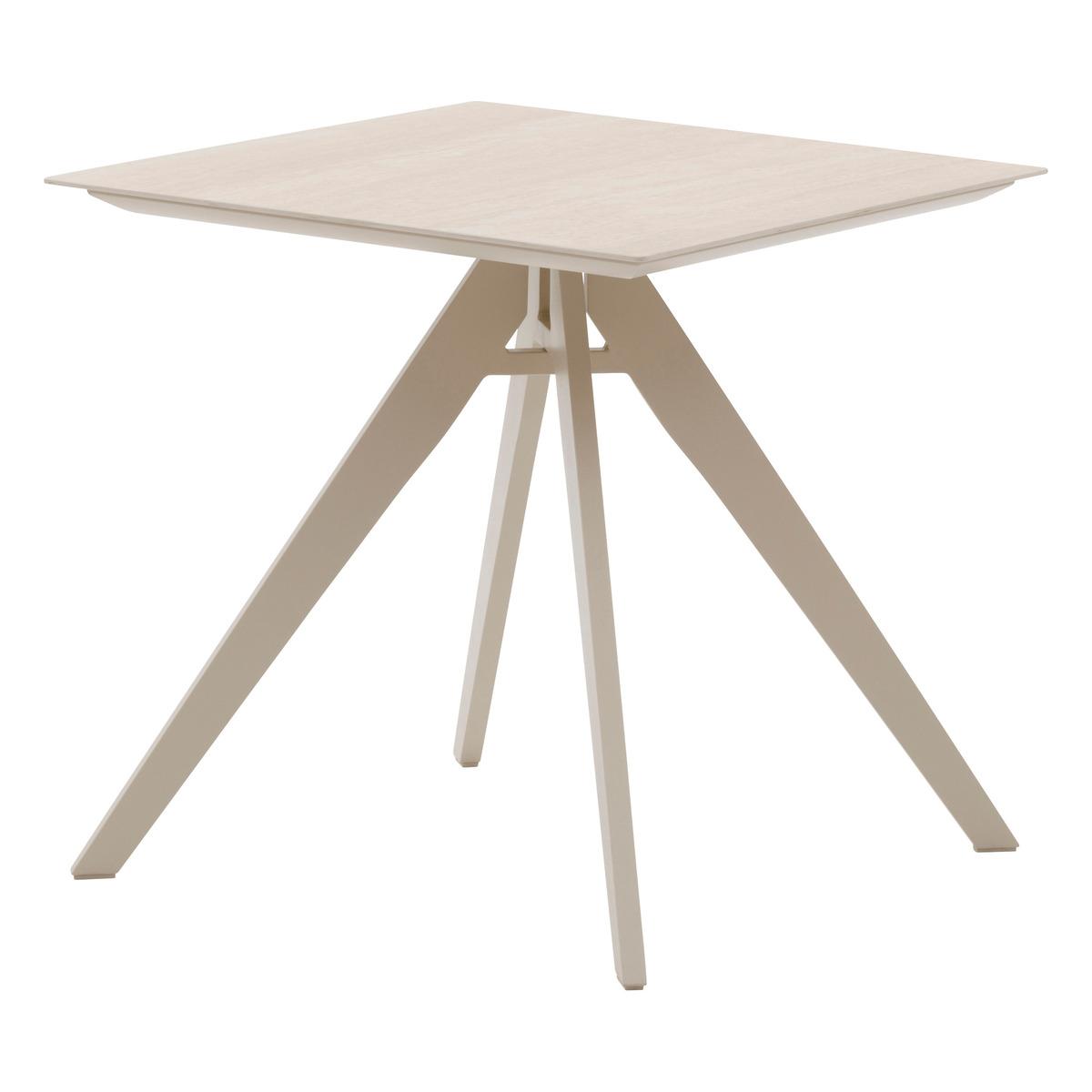 TABLE TERZANO CARRE VANIL ARGILE 2 PLACES