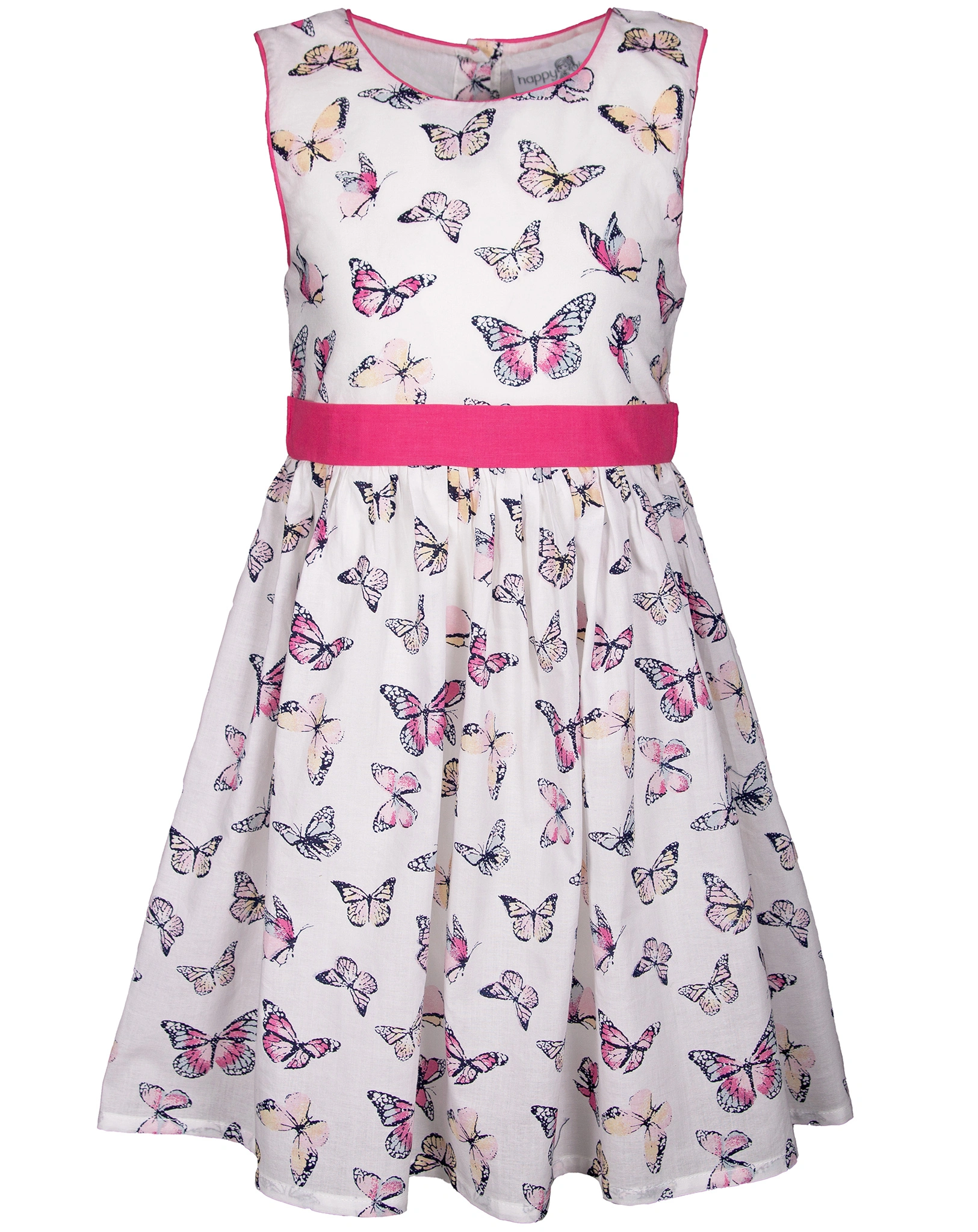 Kleid PAPILLONS ärmellos in ecru