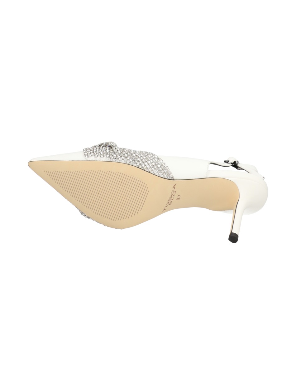 Glattleder Slingpumps