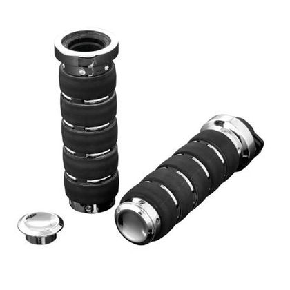 Poignées de guidon Highway Hawk Air 25 mm Universel - Gris