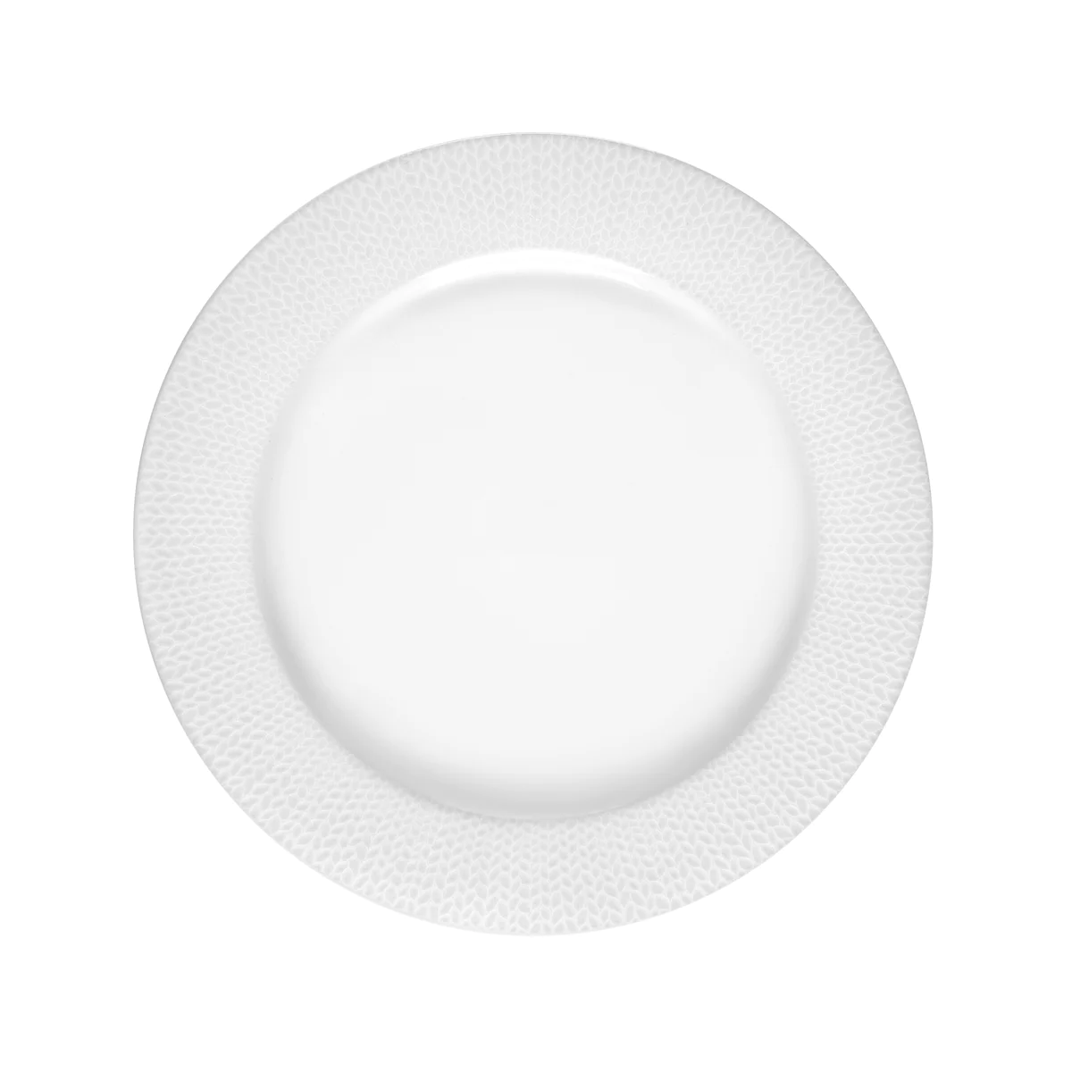 Grain de Malice Blanc - Assiette plate 27 cm (lot de 6) Médard de Nobl