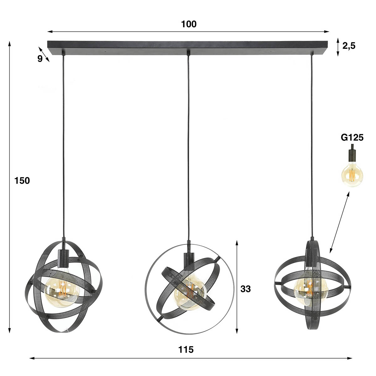 Hanglamp Saturnus