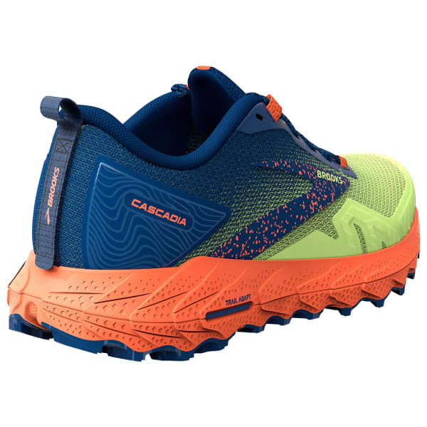 Chaussure trail BROOKS CASCADIA 17 SHARP GREEN/NAVY/FIRECRACKER
