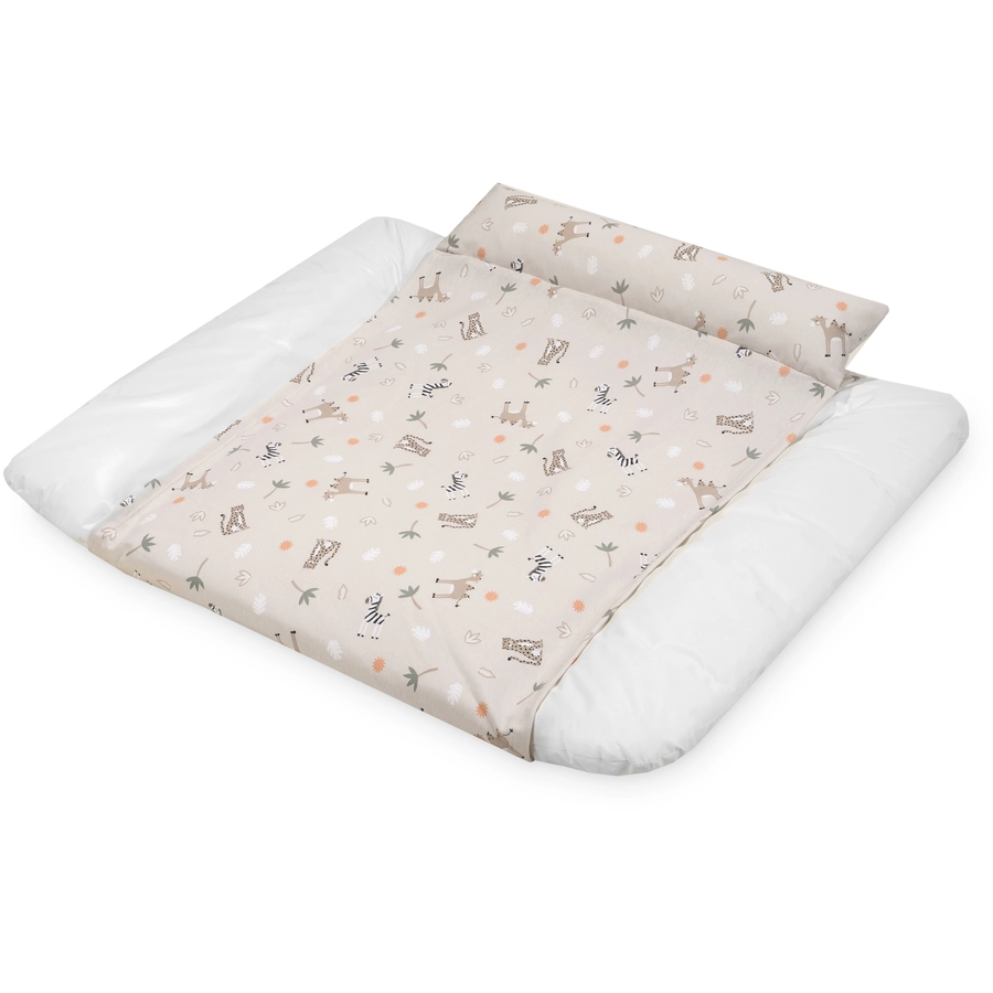 JULIUS ZÖLLNER Jersey Bezug Loop Comfy für Wickelauflagen Softy Savanne beige 85 x 75 cm