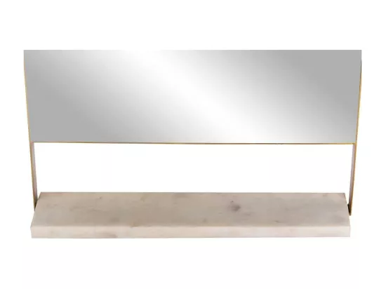 Miroir Mural & Étagère Design 