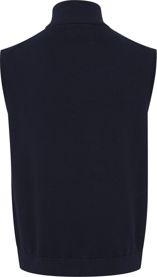 Casual Friday CFKLAES halfzip knit vest Navy blazer