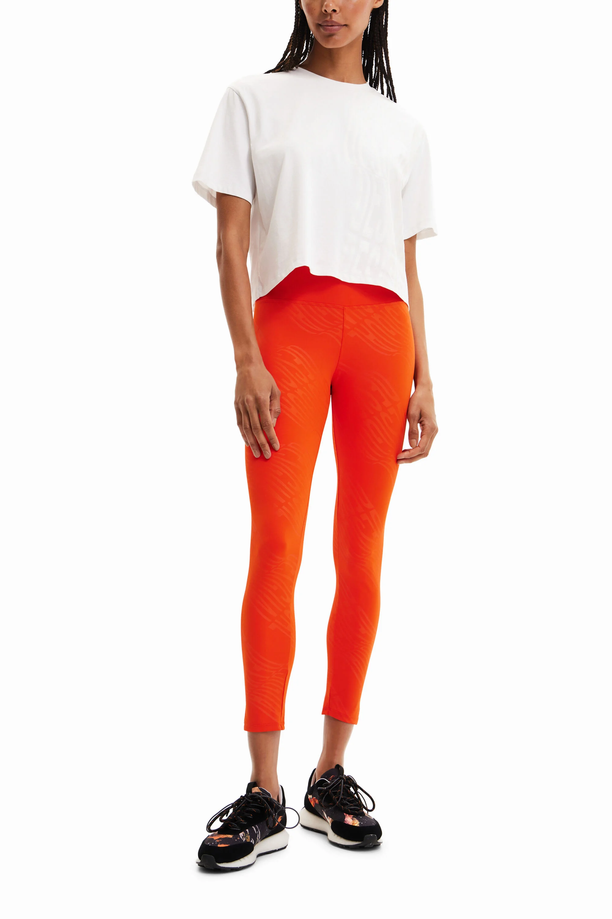Leggings estampadas com o logotipo da Desigual