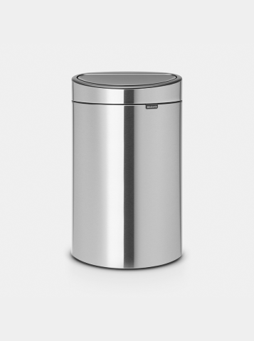 Touch Bin New afvalemmer, 40 liter, kunststof binnenemmer - Matt Steel