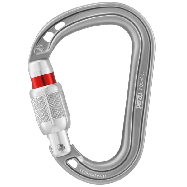 Mousqueton escalade PETZL ROCHA SCREW-LOCK GRIS