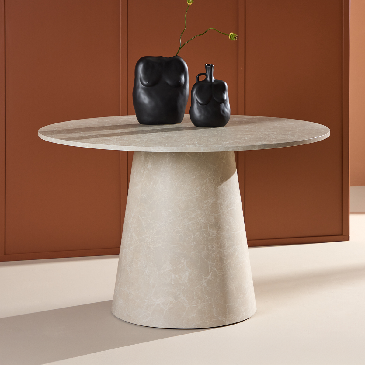 Eettafel Trude Beige marmerlook
