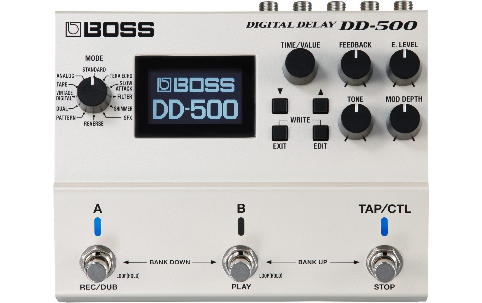 Effektgerät DD-500<br>Meisterhafter Sound, aussergewöhnlich kreative Vielfalt