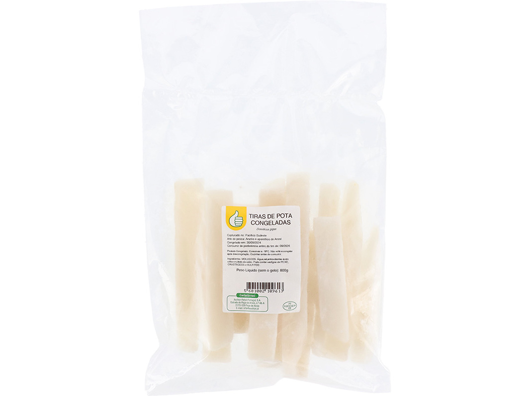 TIRAS POLEGAR DE POTA CONGELADAS 800G