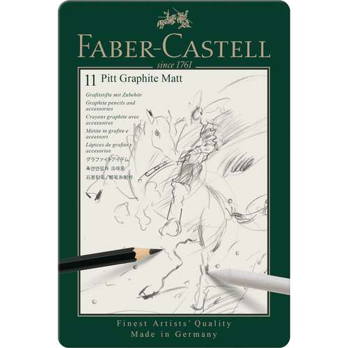 FABER-CASTELL Pitt Graphite Matt im Metall-Etui