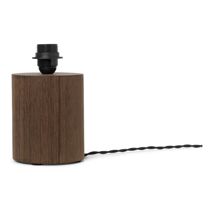Ferm Living Pied de lampe Post en bois FSC | Chêne fumé