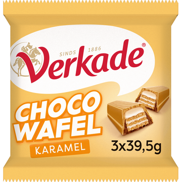 Verkade Chocowafel Karamel 118,5 g