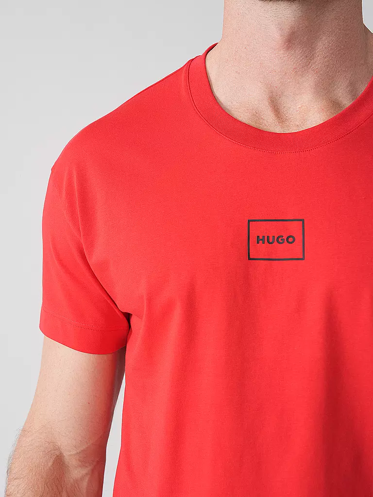 HUGO Loungewear Shirt LAZE rot