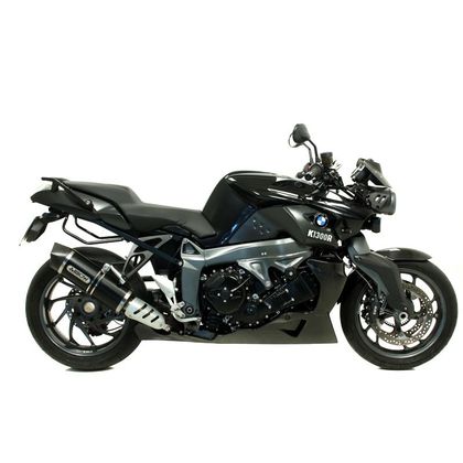 Silencieux Arrow Alu Dark Maxi race-tech embout carbone - Noir