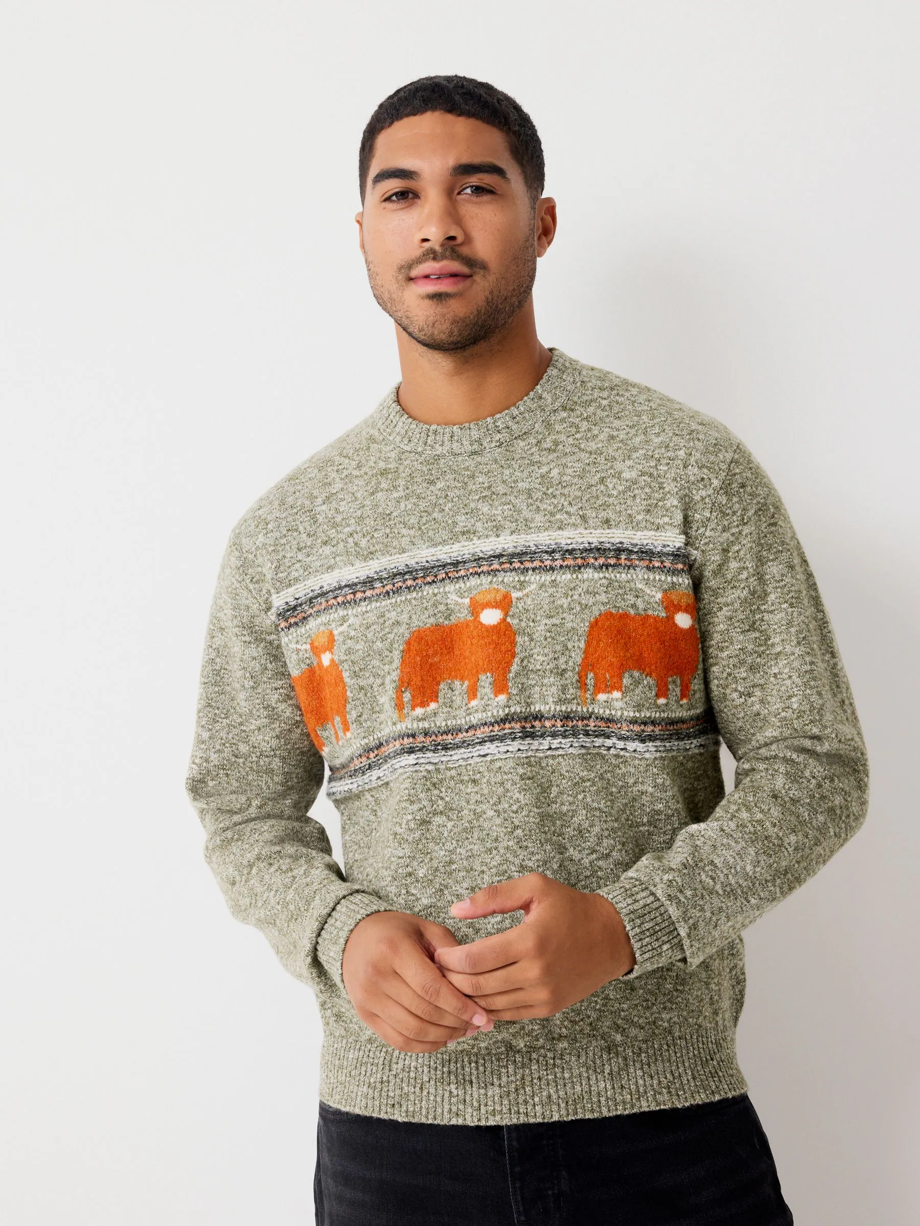 Groen - Hamish The Highland Cow Matching Family Jumper