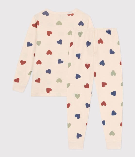 Pyjama imprimé en coton motif cœur enfant