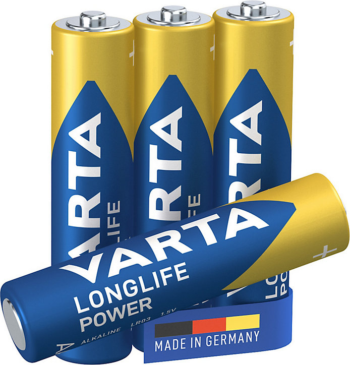 Pile alcaline AAA (LR03) Varta Long-life Power D, lot de 4