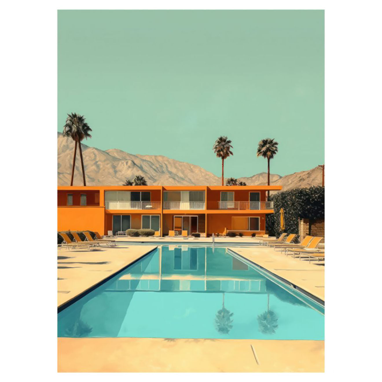 Hartman Affiche Villa California 05  multicolore