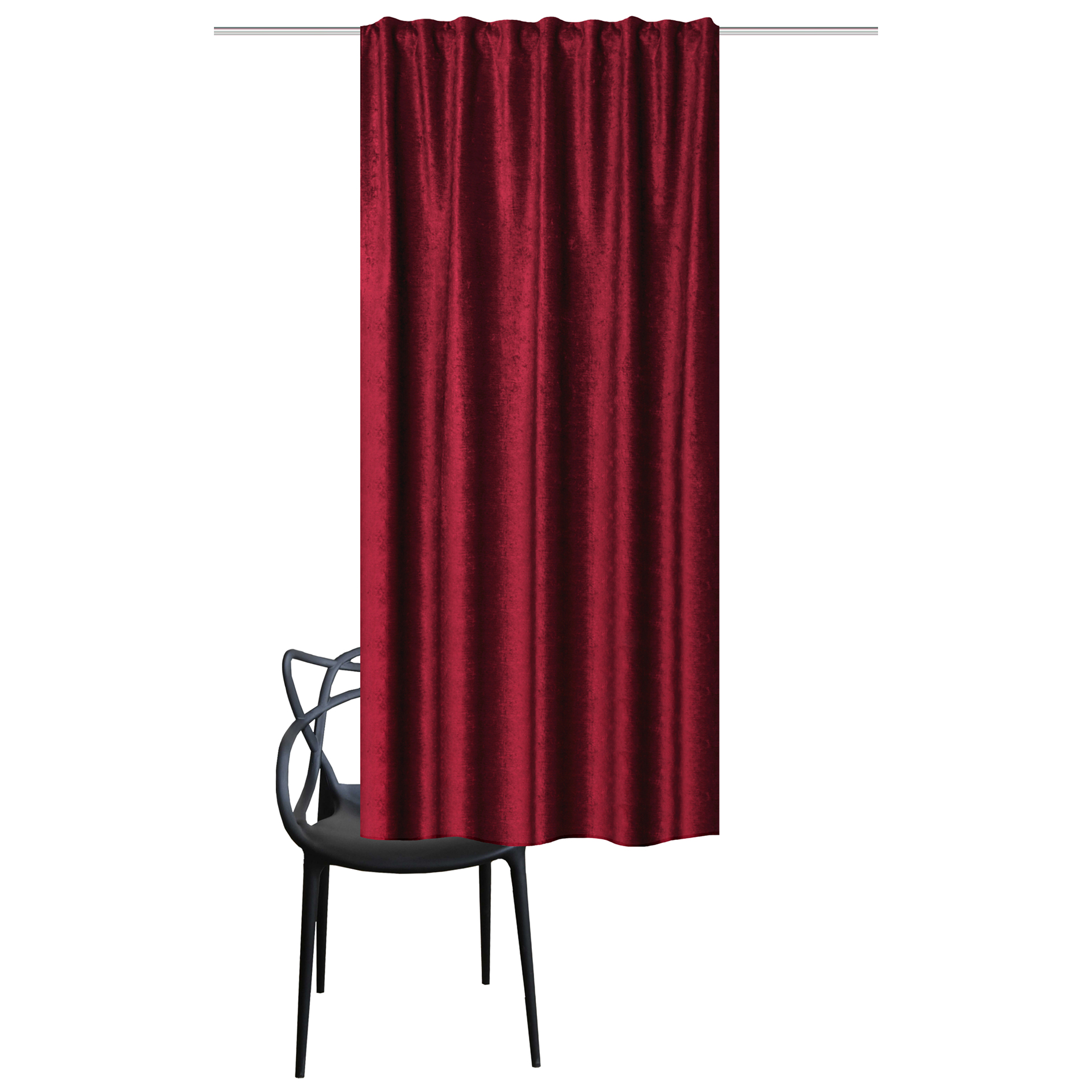 Kombibandschal THERMO - bordeaux - 135x175 cm