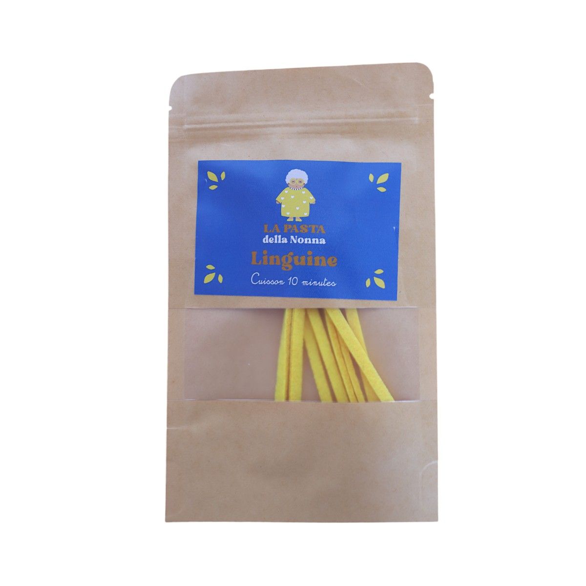 Sachet de pâtes en feutrine Linguine Mercredi et Patati