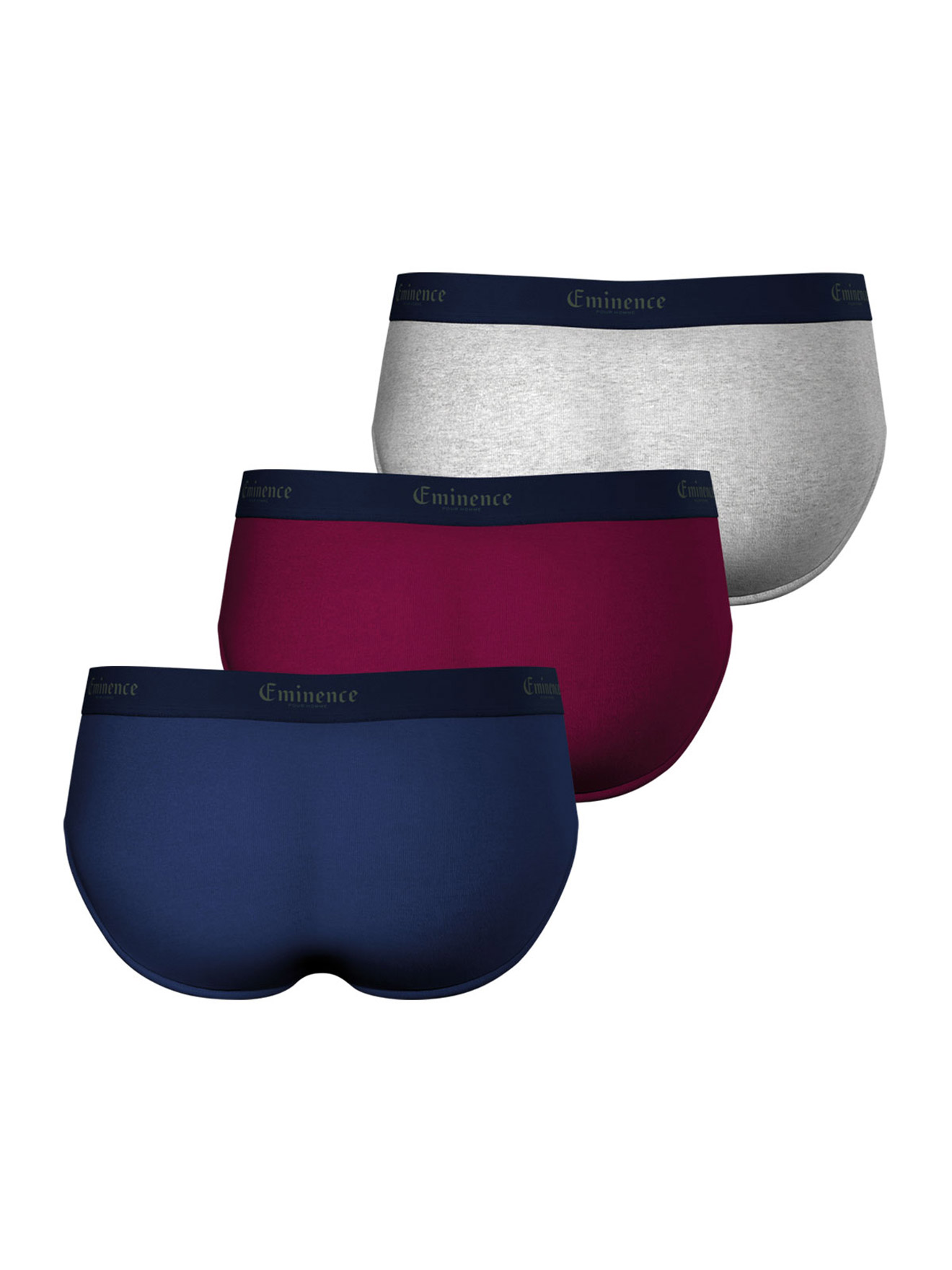 Lot de 3 slips coton stretch